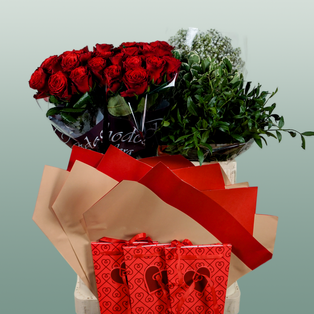 D.I.Y Dozen Red Roses